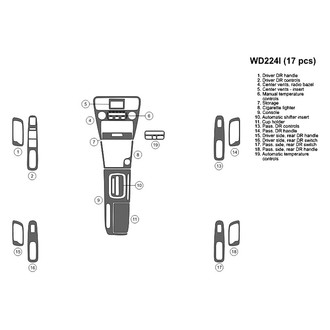 B&I® - 2D Blackwood Full Dash Kit (17 Pcs)