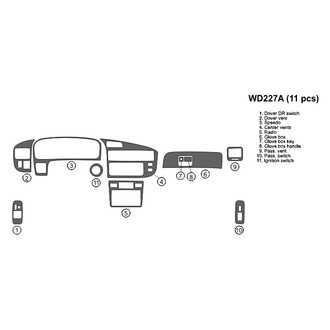 B&I® - 2D Blackwood Full Dash Kit (11 Pcs)