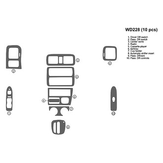 B&I® - 2D Blackwood Full Dash Kit (10 Pcs)