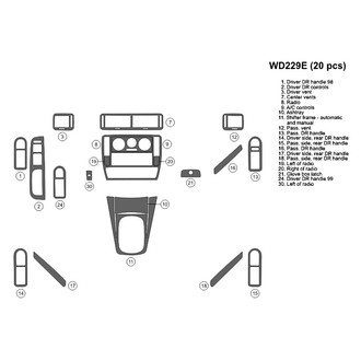 B&I® - 2D Blackwood Full Dash Kit (20 Pcs)