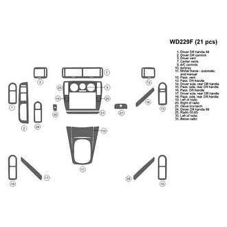 B&I® - 2D Blackwood Full Dash Kit (21 Pcs)