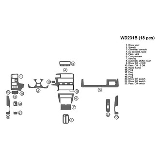 B&I® - 2D Blackwood Full Dash Kit (18 Pcs)