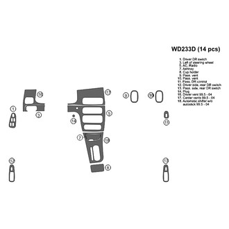 B&I® - 2D Blackwood Full Dash Kit (14 Pcs)
