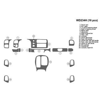 B&I® - 2D Blackwood Full Dash Kit (16 Pcs)