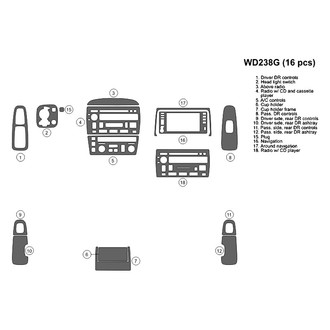 B&I® - 2D Factory Match Full Dash Kit (16 Pcs)