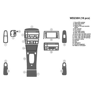 B&I® - 2D Factory Match Full Dash Kit (18 Pcs)