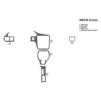 B&I® - 2D Blackwood Full Dash Kit (5 Pcs)