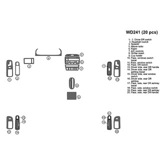 B&I® - 2D Factory Match Full Dash Kit (20 Pcs)