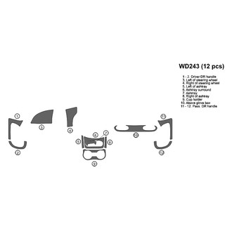 B&I® - 2D Blackwood Full Dash Kit (12 Pcs)