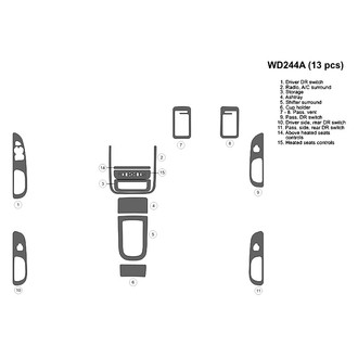 B&I® - 2D Factory Match Full Dash Kit (13 Pcs)