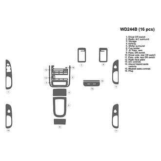 B&I® - 2D Factory Match Full Dash Kit (16 Pcs)