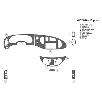B&I® - 2D Blackwood Full Dash Kit (10 Pcs)