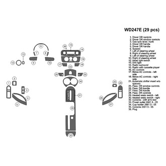 B&I® - 2D Blackwood Small Dash Kit (29 Pcs)