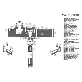 B&I® - 2D Blackwood Large Dash Kit (34 Pcs)