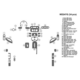 B&I® - 2D Blackwood Small Dash Kit (34 Pcs)