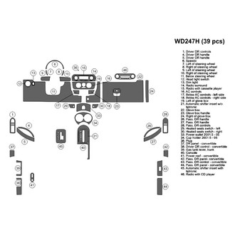 B&I® - 2D Blackwood Large Dash Kit (39 Pcs)