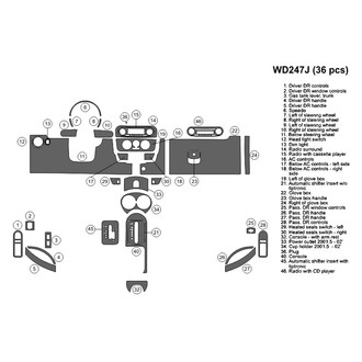 B&I® - 2D Blackwood Large Dash Kit (36 Pcs)