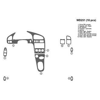 B&I® - 2D Blackwood Full Dash Kit (10 Pcs)