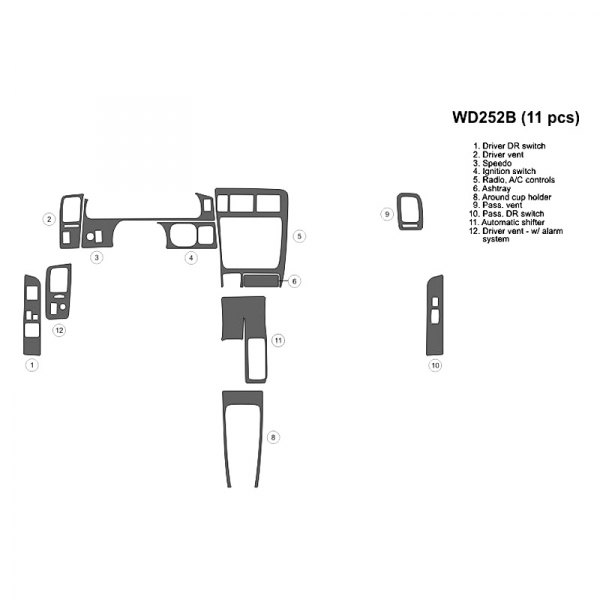 B&I® - 2D Full Dash Kit