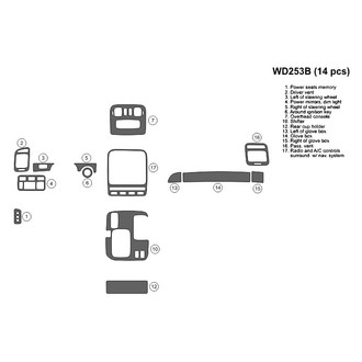 B&I® - 2D Factory Match Small Dash Kit (14 Pcs)