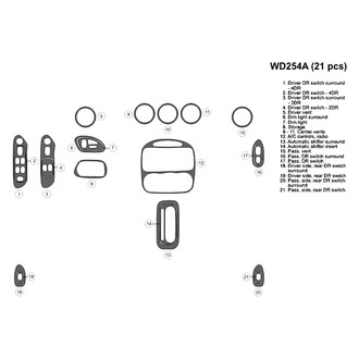 B&I® - 2D Blackwood Full Dash Kit (21 Pcs)