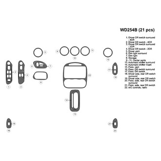 B&I® - 2D Blackwood Full Dash Kit (21 Pcs)
