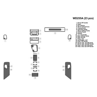 B&I® - 2D Blackwood Full Dash Kit (23 Pcs)