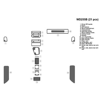 B&I® - 2D Blackwood Full Dash Kit (21 Pcs)