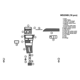 B&I® - 2D Factory Match Full Dash Kit (18 Pcs)