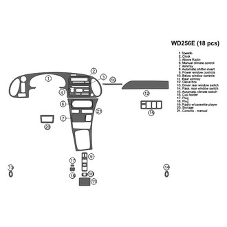 B&I® - 2D Blackwood Full Dash Kit (18 Pcs)