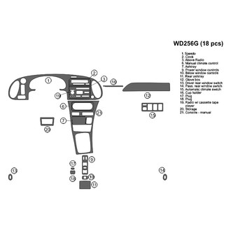 B&I® - 2D Blackwood Full Dash Kit (18 Pcs)