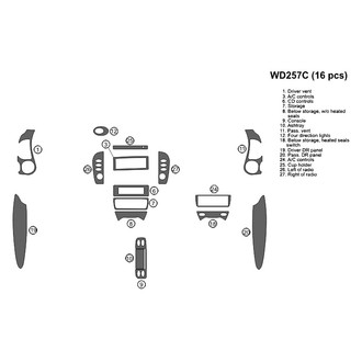 B&I® - 2D Blackwood Full Dash Kit (16 Pcs)