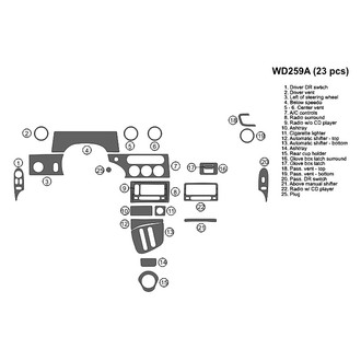 B&I® - 2D Blackwood Full Dash Kit (23 Pcs)