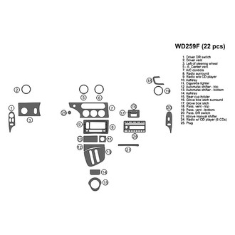 B&I® - 2D Blackwood Full Dash Kit (22 Pcs)
