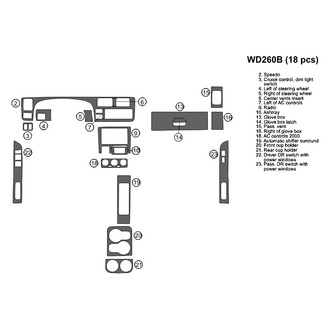 B&I® - 2D Blackwood Full Dash Kit (18 Pcs)