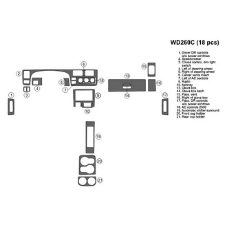 B&I® - 2D Blackwood Full Dash Kit (18 Pcs)