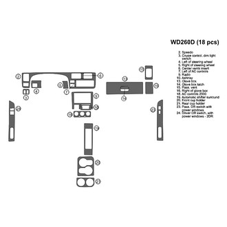 B&I® - 2D Blackwood Full Dash Kit (18 Pcs)