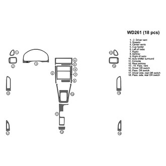 B&I® - 2D Blackwood Full Dash Kit (18 Pcs)