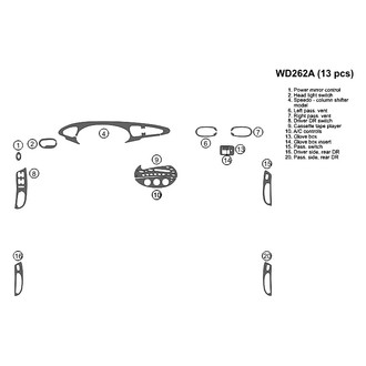 B&I® - 2D Blackwood Full Dash Kit (13 Pcs)
