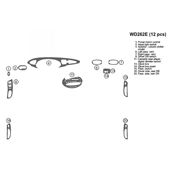 B&I® - 2D Full Dash Kit