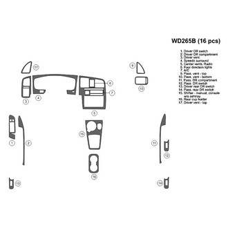B&I® - 2D Blackwood Full Dash Kit (16 Pcs)