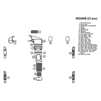 B&I® - 2D Brown Factory Match Full Dash Kit (23 Pcs)