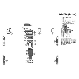 B&I® - 2D Gray Factory Match Full Dash Kit (24 Pcs)