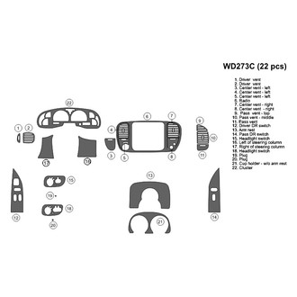 B&I® - 2D Blackwood Full Dash Kit (22 Pcs)