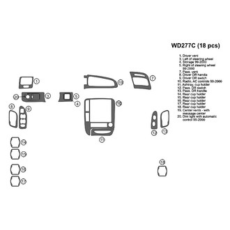 B&I® - 2D Blackwood Full Dash Kit (18 Pcs)