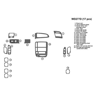 B&I® - 2D Blackwood Full Dash Kit (17 Pcs)