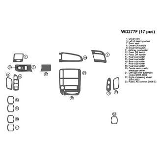 B&I® - 2D Blackwood Full Dash Kit (17 Pcs)