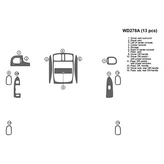 B&I® - 2D Blackwood Full Dash Kit (13 Pcs)