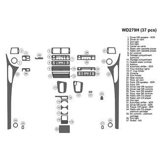 B&I® - 2D Blackwood Full Dash Kit (37 Pcs)