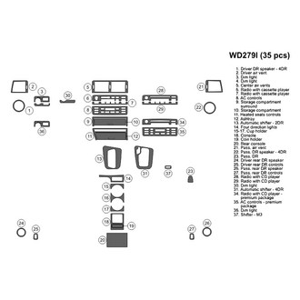 B&I® - 2D Blackwood Full Dash Kit (35 Pcs)